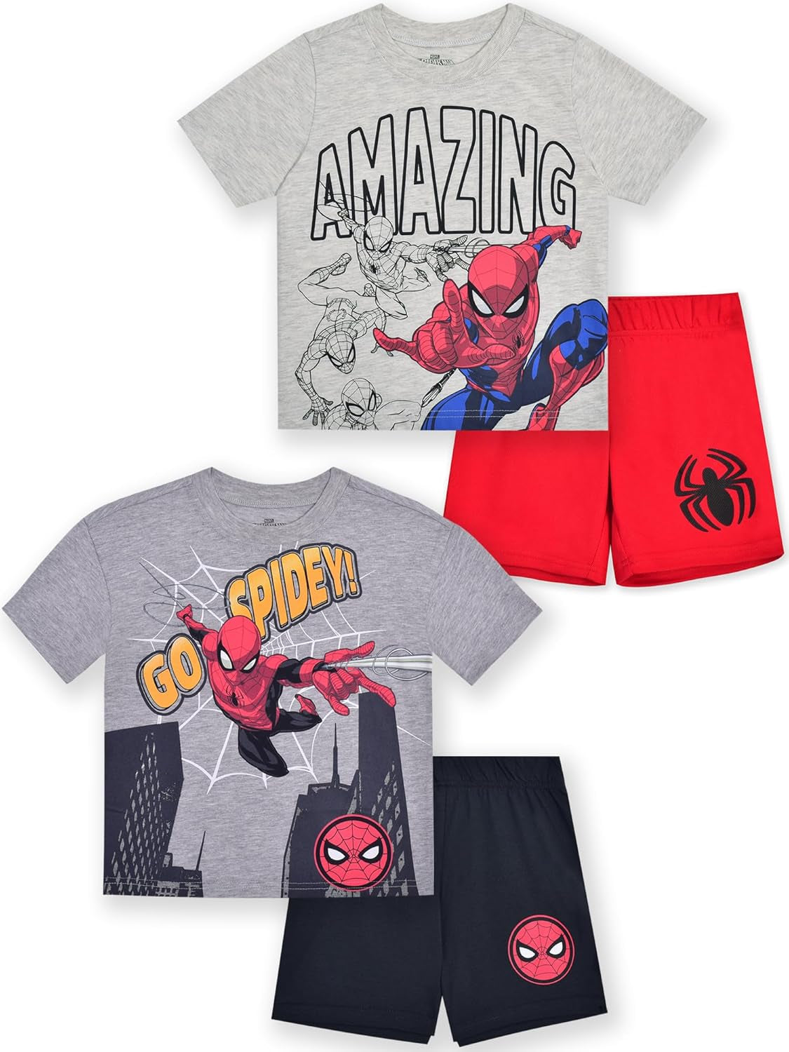 Marvel Spider-Man - Juego de camisetas y pantalones cortos