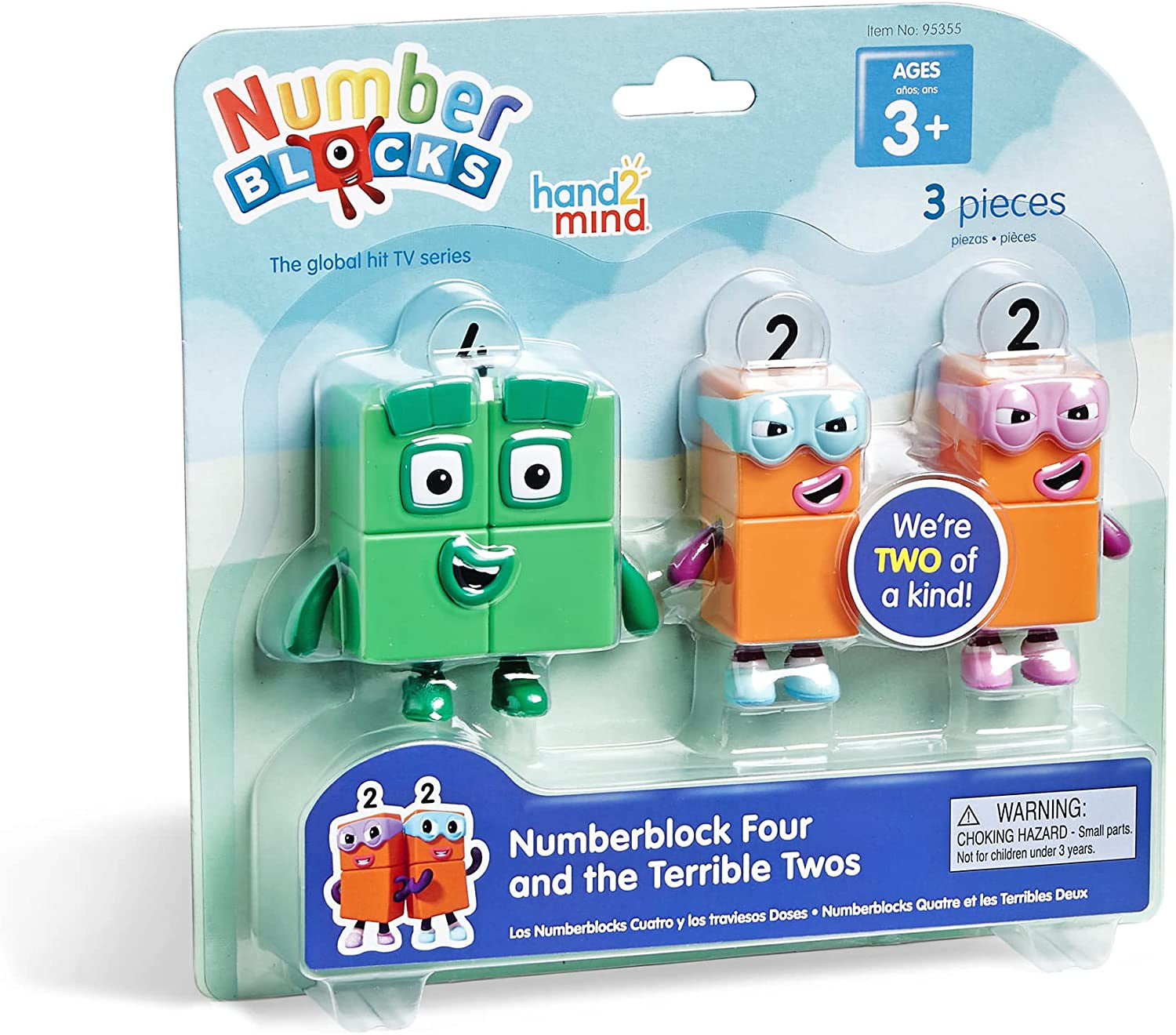 hand2mind Numberblock Dos y Cuatro 