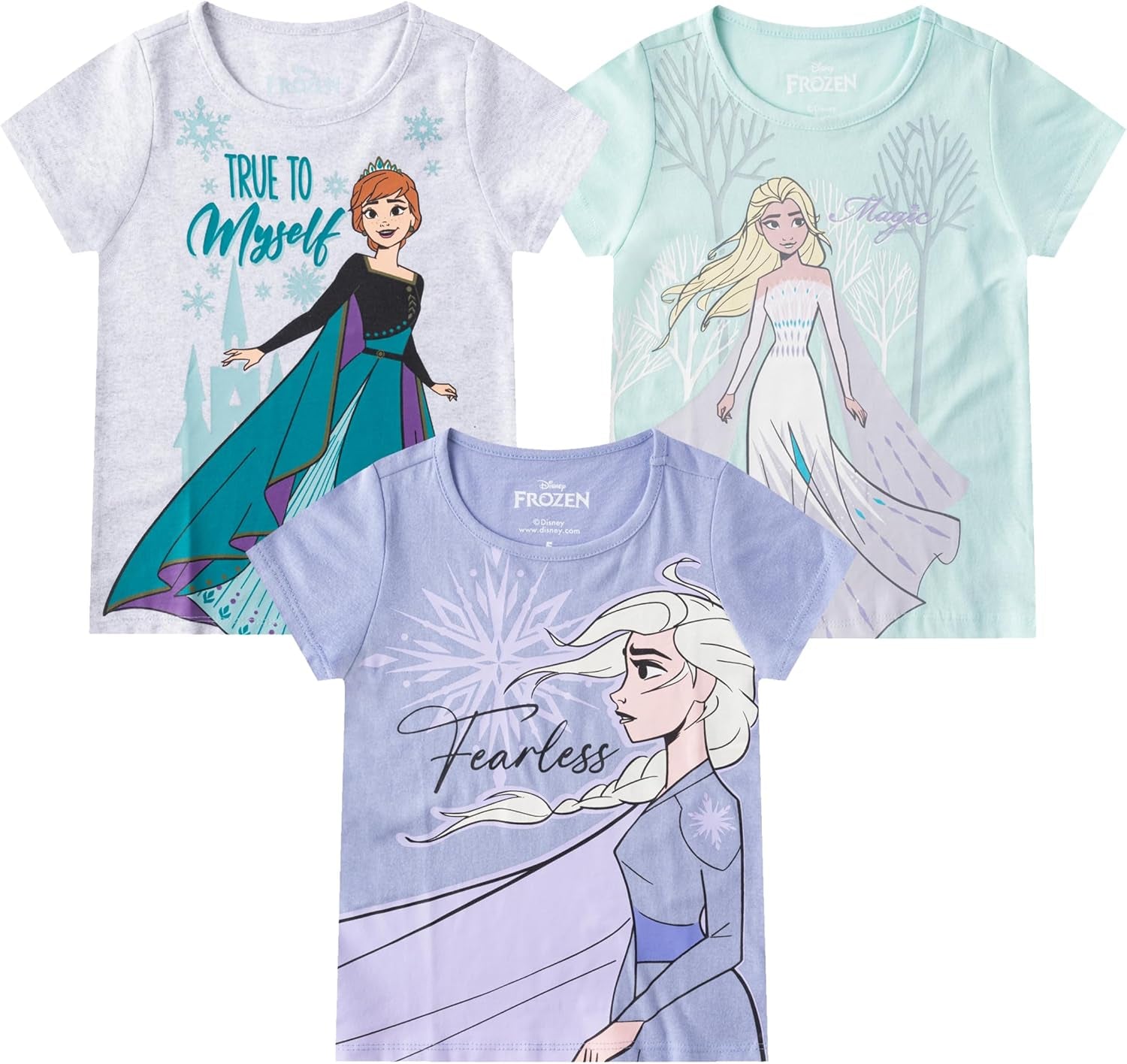 Disney Frozen Elsa and Anna - Camiseta de manga corta