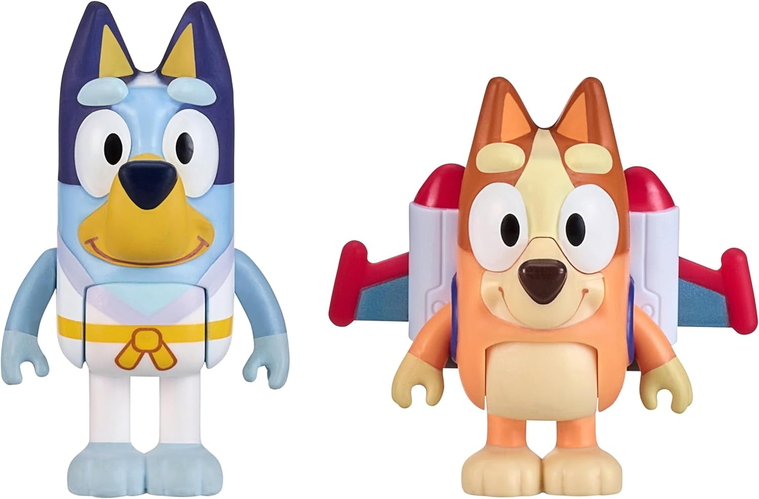 Bluey Figuras de 2 paquetes, héroes de acción