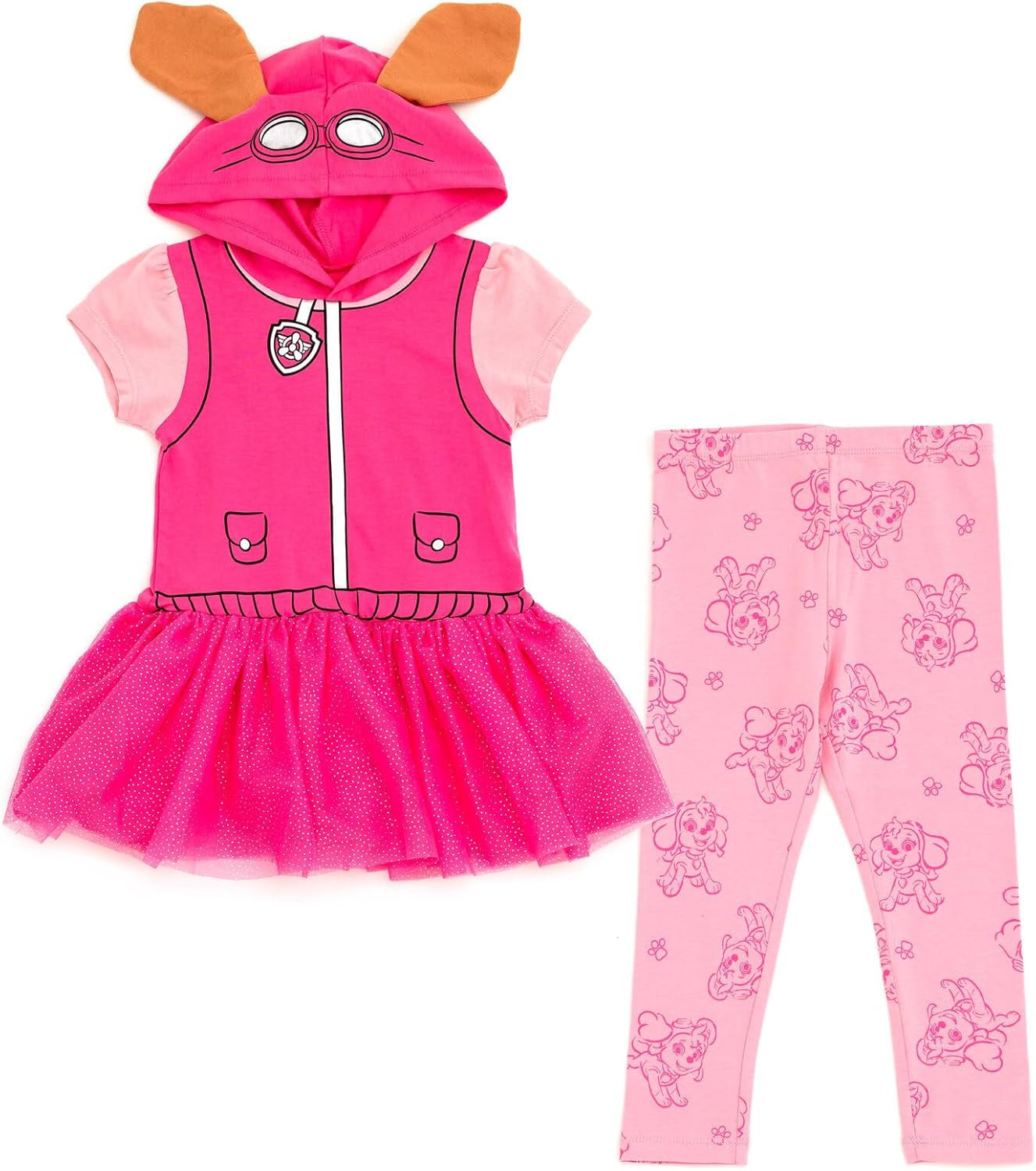 Paw Patrol Conjunto de vestido de camiseta y leggings