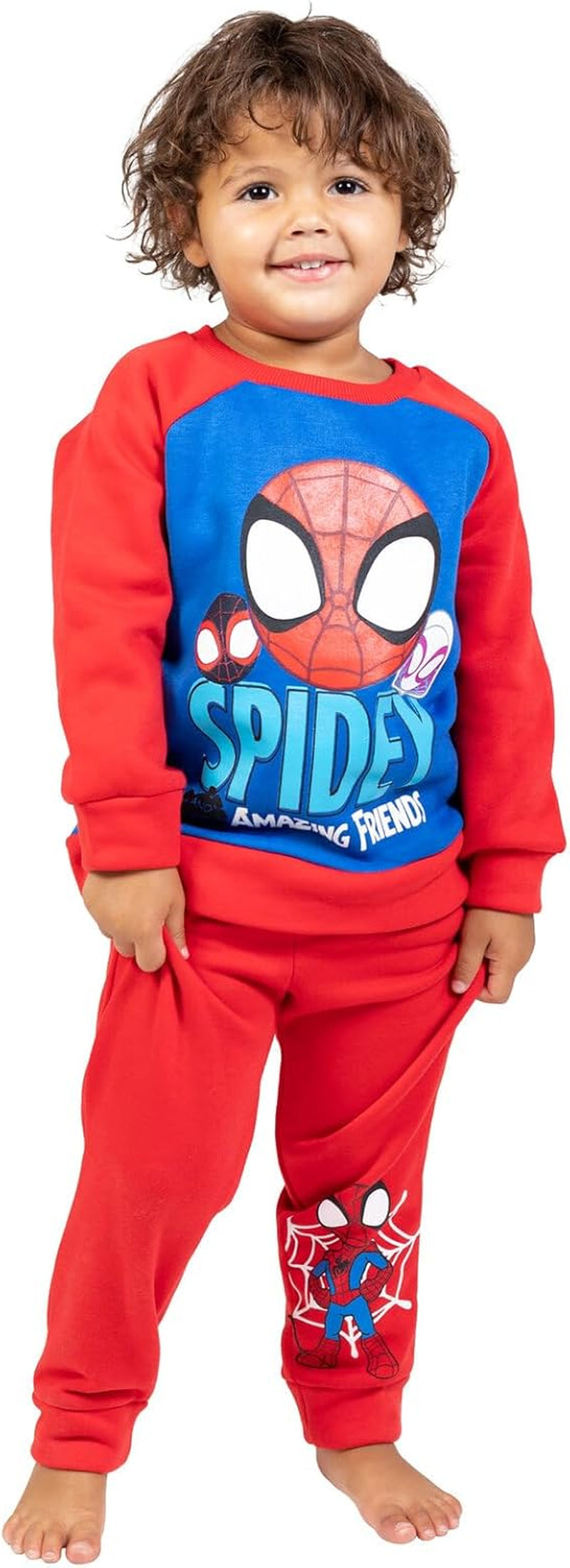 Conjunto de sudadera con capucha y pantalones Spiderman 