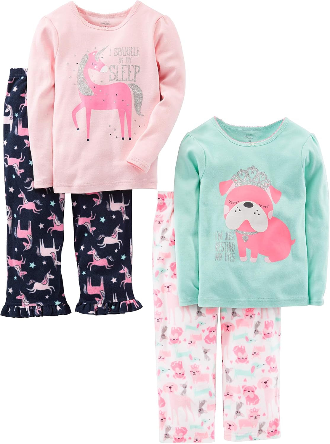 Simple Joys by Carter's Conjunto de pijama de 4 piezas