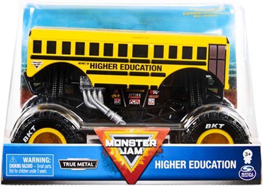 Monster Jam, Camión monstruo oficial de educación superior, vehículo fundido a presión, escala 1:24