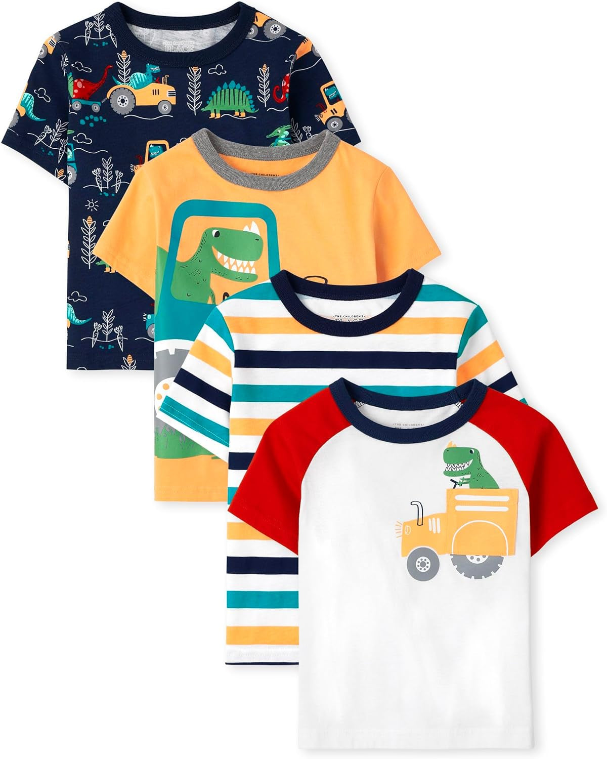 The Children's Place Pack Camisetas Dinosaurio