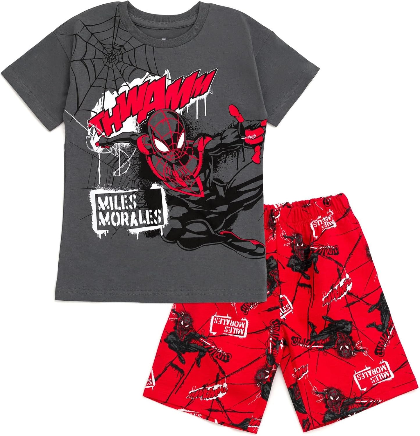 Marvel Conjunto de camiseta de Spider-Man y pantalones cortos