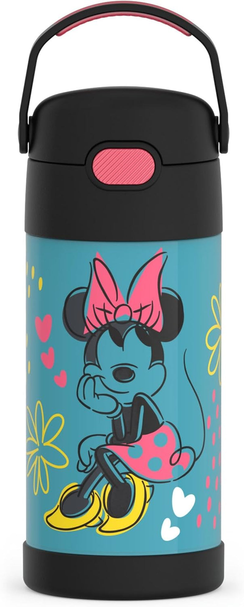 THERMOS FUNTAINER - Botella de agua de acero inoxidable Minnie Mouse