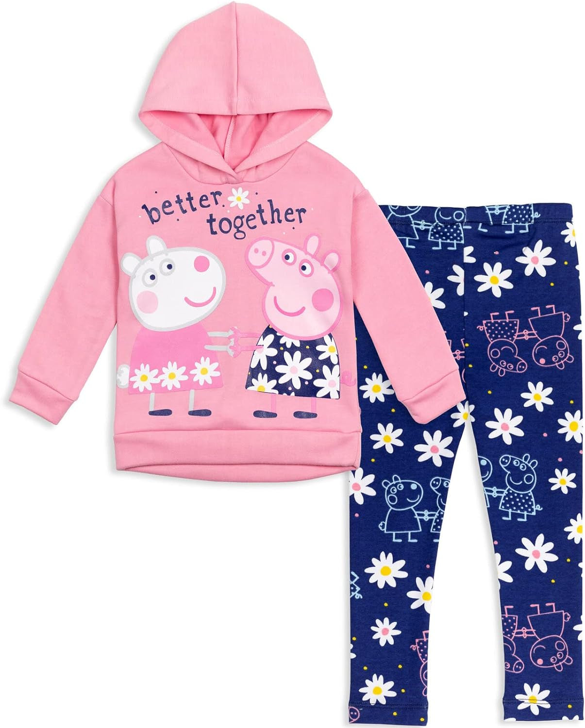 Peppa Pig Conjunto de sudadera con capucha y leggings 