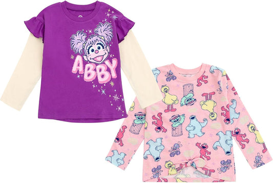 Plaza Sésamo Paquete de 2 camisetas de manga larga 