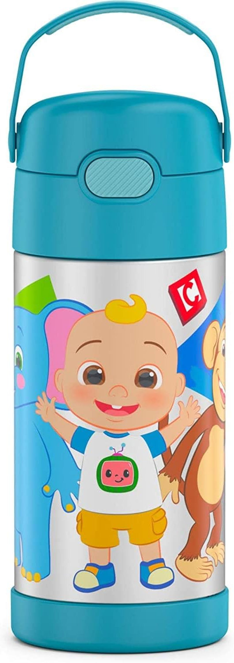 THERMOS FUNTAINER - Botella de agua de acero inoxidable Cocomelon